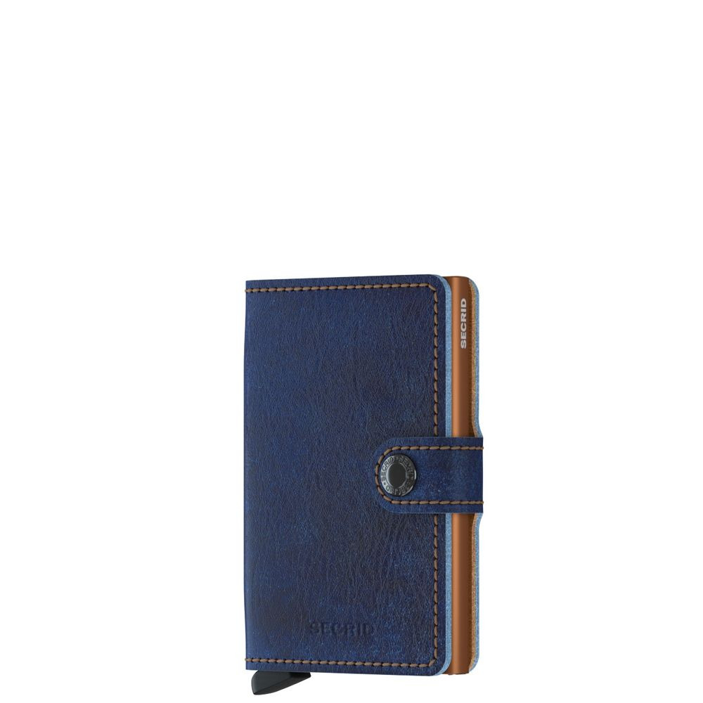 Secrid unisex portemonnee blauw leer